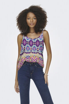 Springfield Printed strappy blouse pink