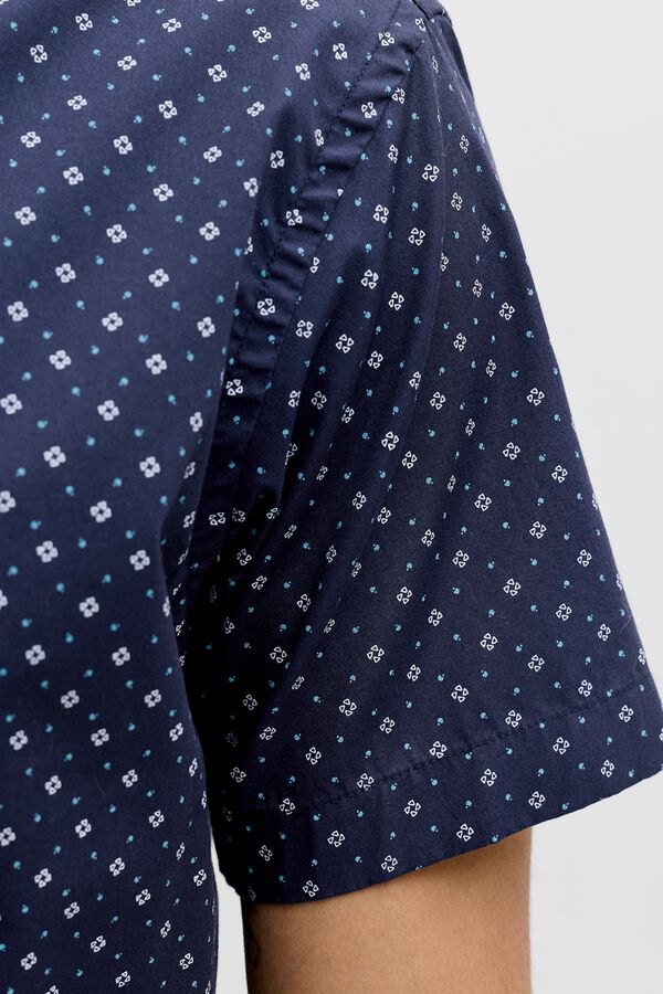 Jack & Jones Camisa slim fit estampada azul