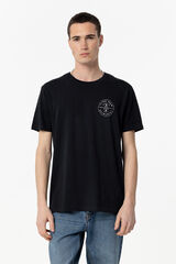 Springfield T-shirt with back print mornarskoplava
