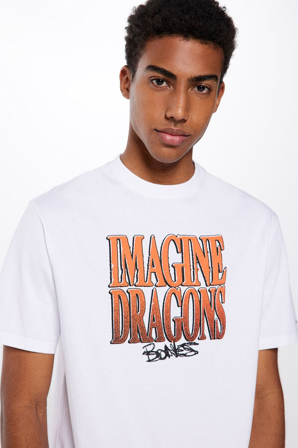 Springfield T-shirt Imagine Dragons Bones blanc