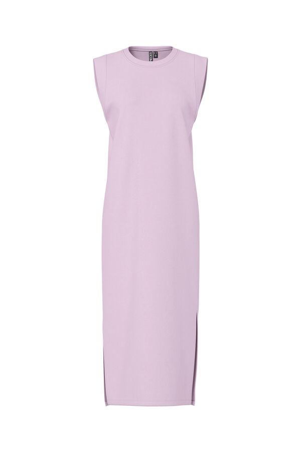 Pieces Cotton long dress pink