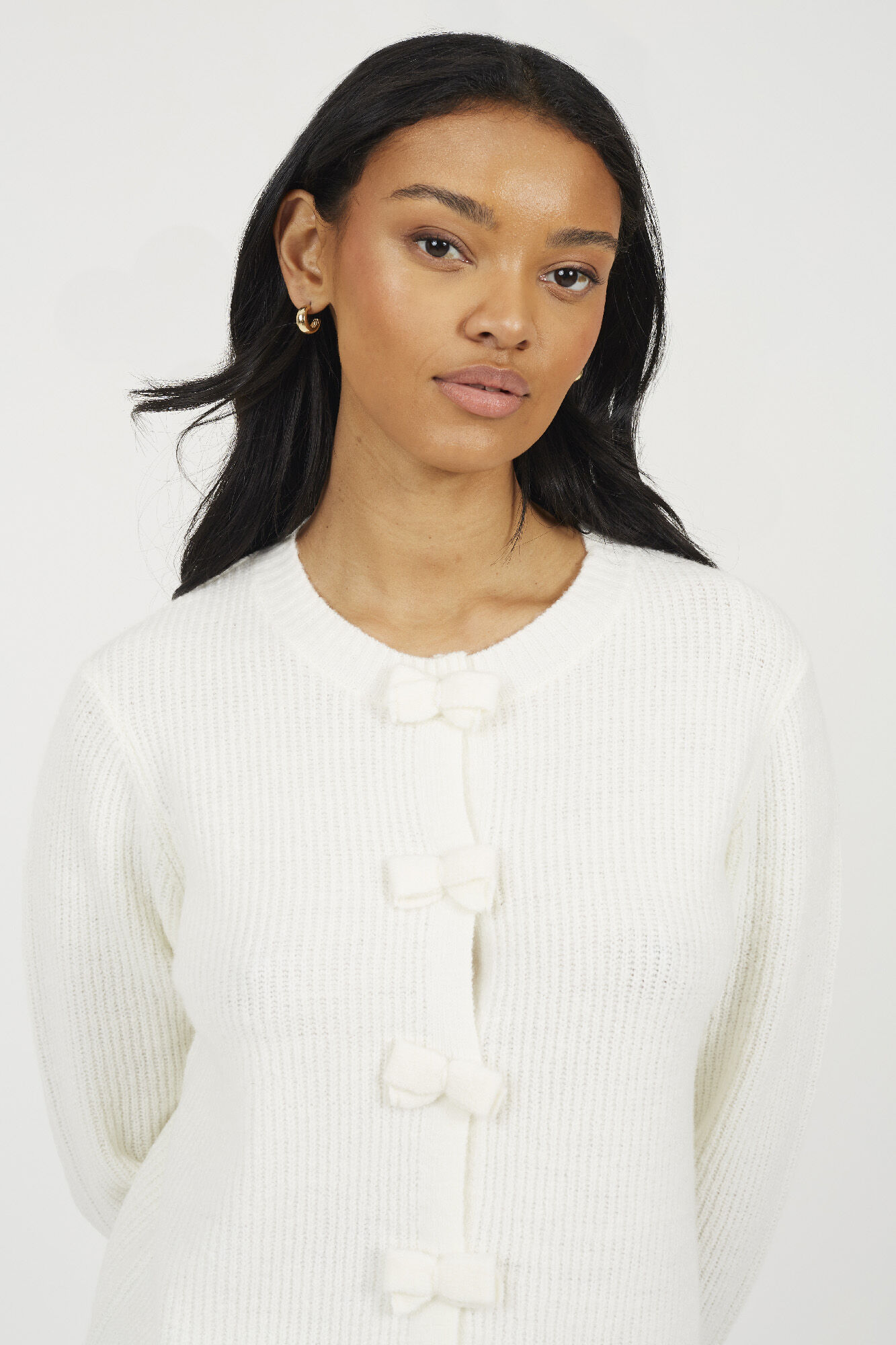 Brave Soul Cardigan de malha com la&ccedil;os