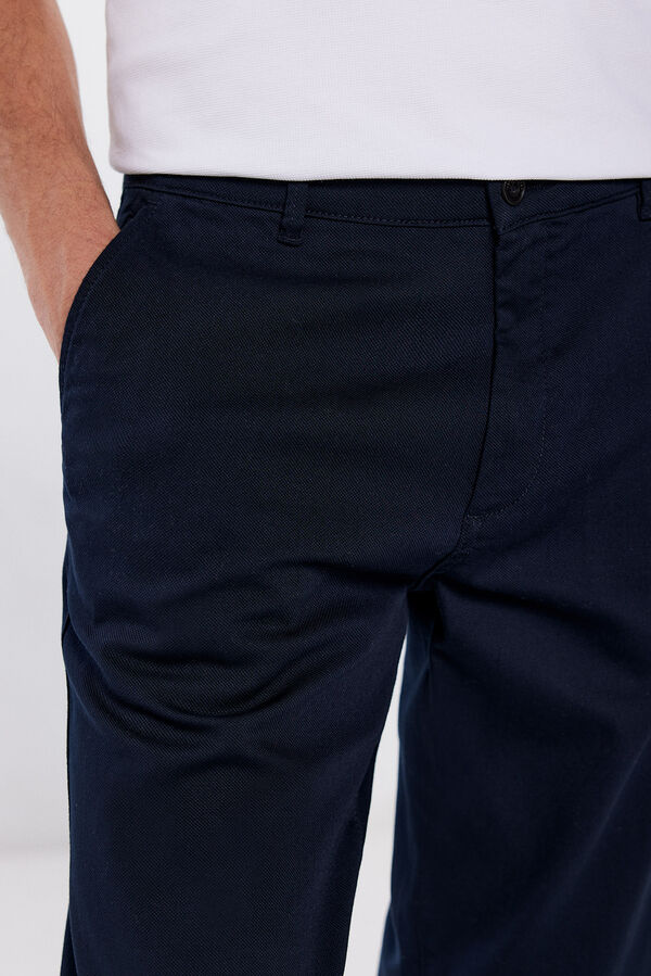 Springfield Slim fit comfort colour chinos blue