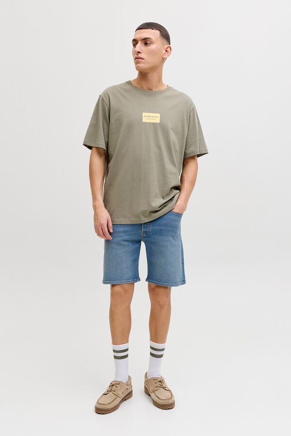 Jack & Jones Bermuda regular stone wash azul