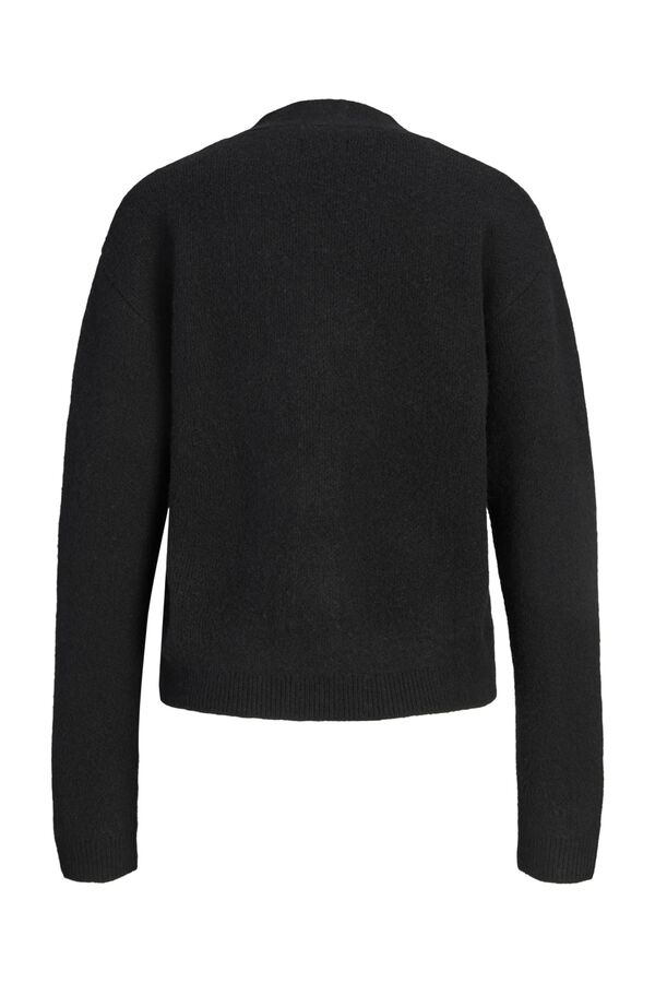 JJ REBEL Loose wool cardigan black