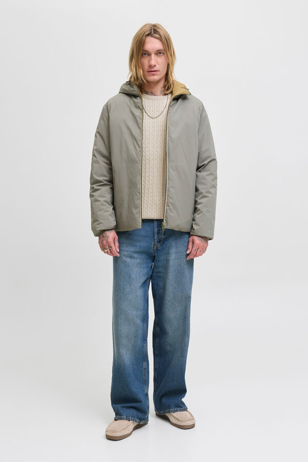 Jack & Jones Jersey de punto trenzado gris