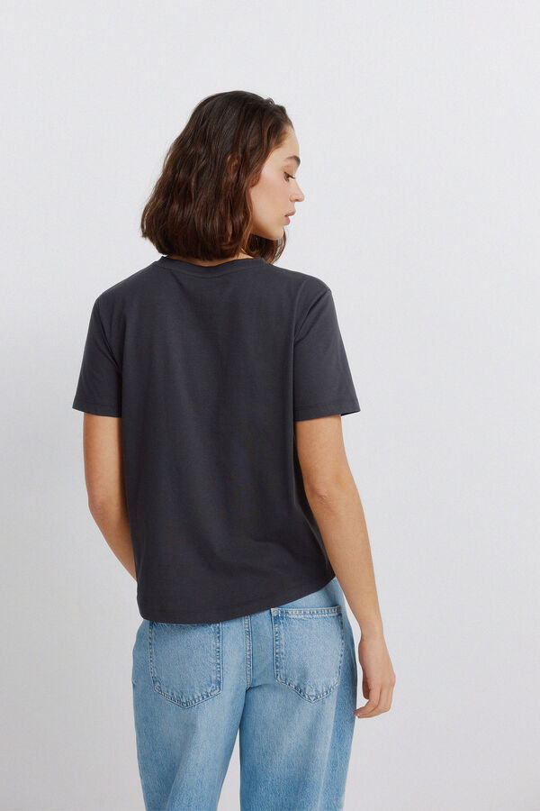 Springfield Printed short sleeve T-shirt grey