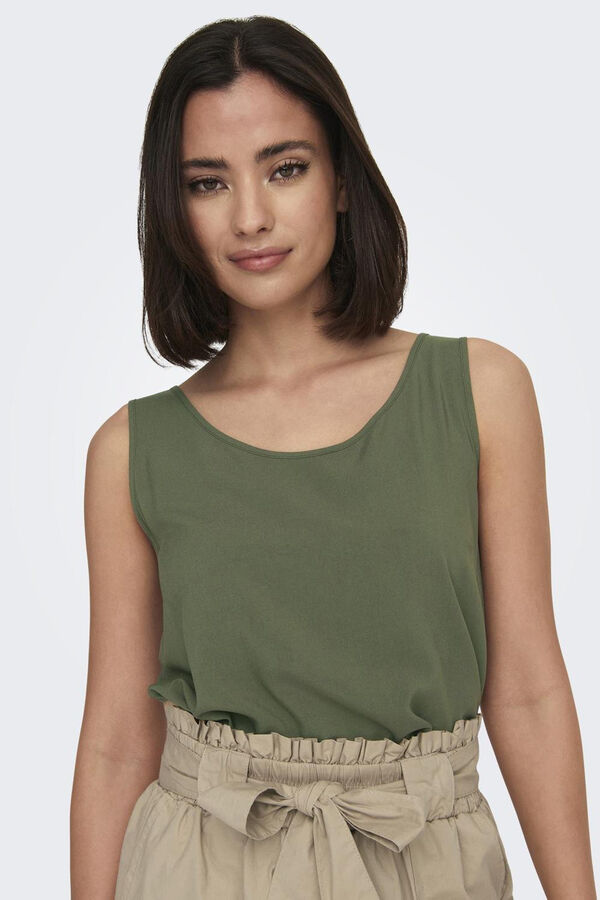 Only Strappy top beige