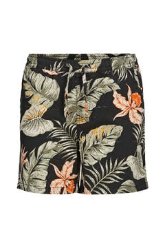 Springfield Floral print Bermuda shorts fekete