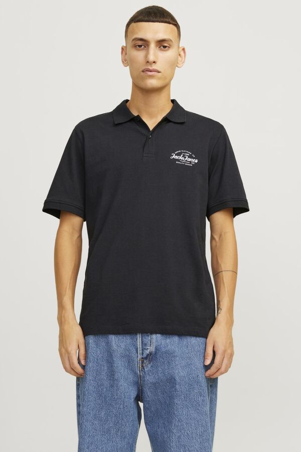 Springfield Standard fit polo shirt crna