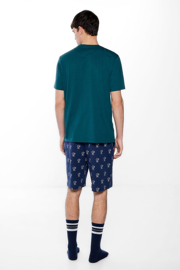 Springfield Rick&Morty-mintás, rövid pizsama™ zöld