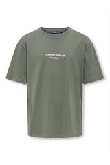 Only & Sons Junior Children's short sleeve T-shirt grey