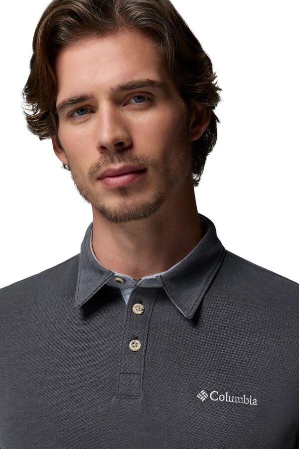 Columbia Kurzarm-Poloshirt Schwarz