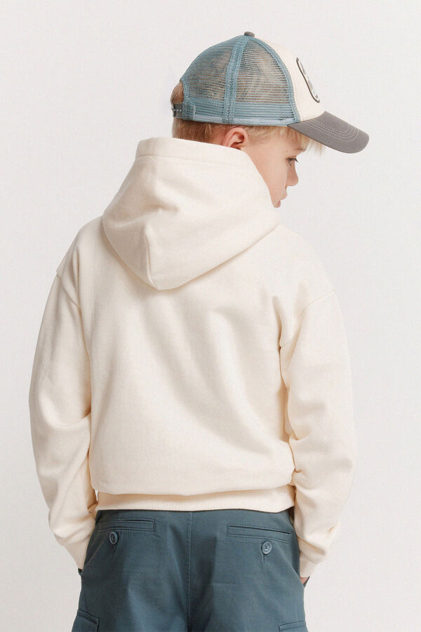 Springfield Kids Sudadera etnico bolsillo ni&ntilde;o blanco