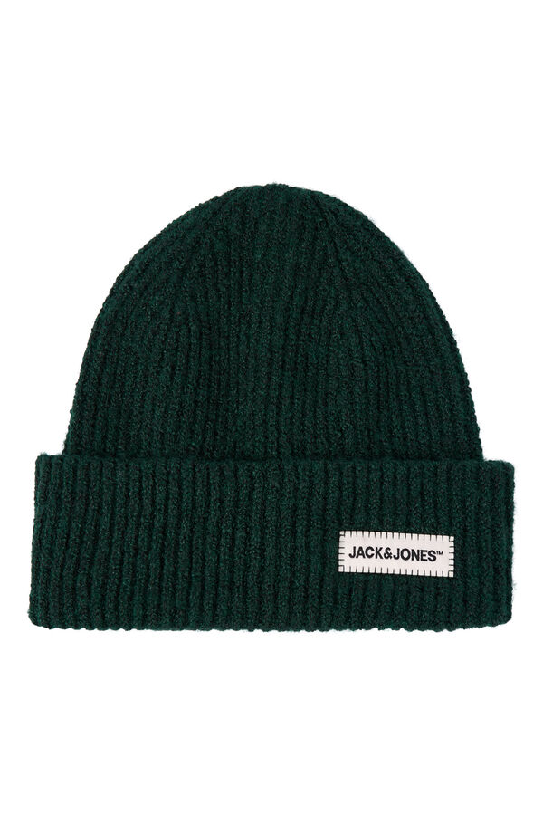 Jack & Jones Knitted polyester beanie blue
