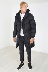 Springfield Puffer jacket with zip black