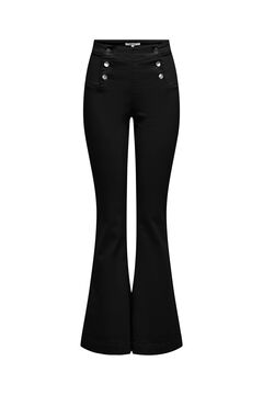 Springfield Flared buttoned trousers black