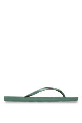 Roxy Metallic logo straps sandal green