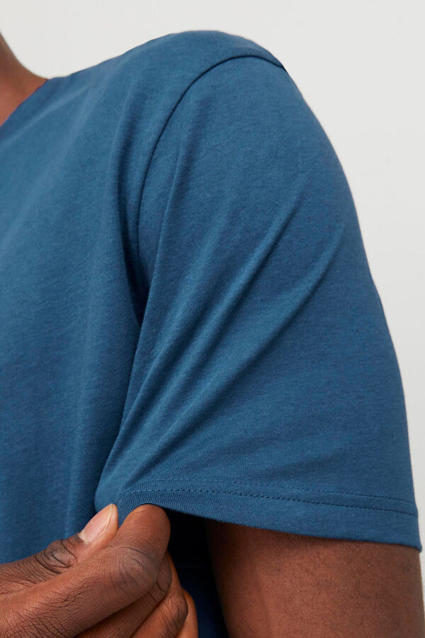 Springfield Camiseta fit estándar azul medio