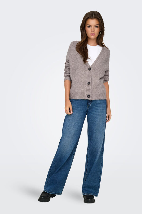 Only Buttons cardigan nude