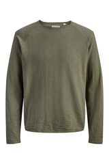 Jack & Jones PLUS Jersey b&aacute;sico manga larga kaki