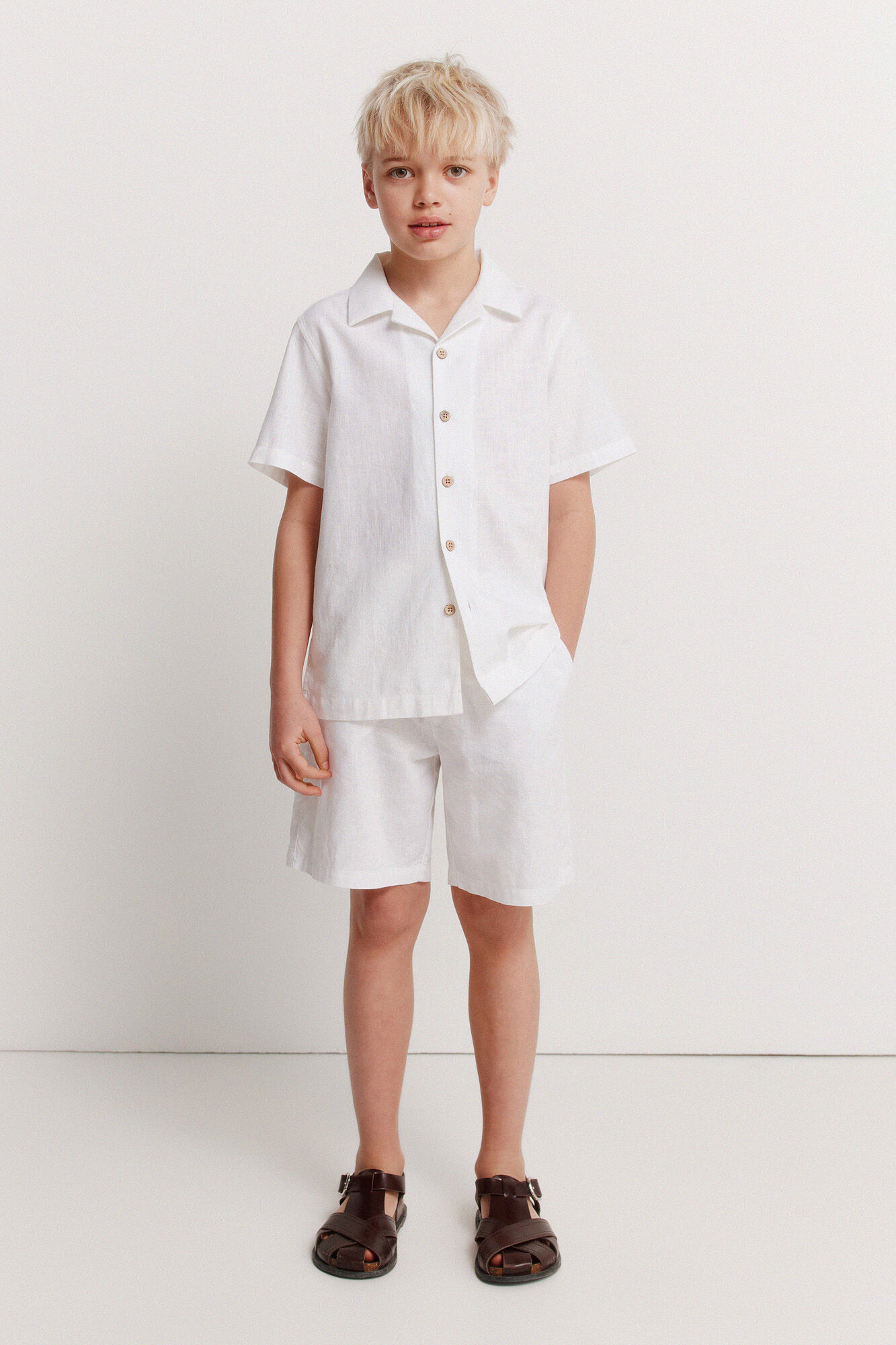 Springfield Kids Bermuda chino lino para ni&ntilde;o