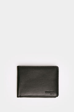 Springfield Essential faux leather wallet with micro perforations black