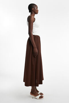 Topshop Falda midi algod&oacute;n