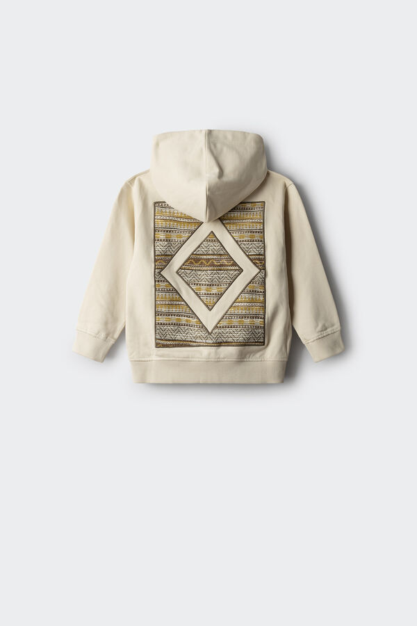 Springfield Ethnic rhombus sweatshirt for boys brown