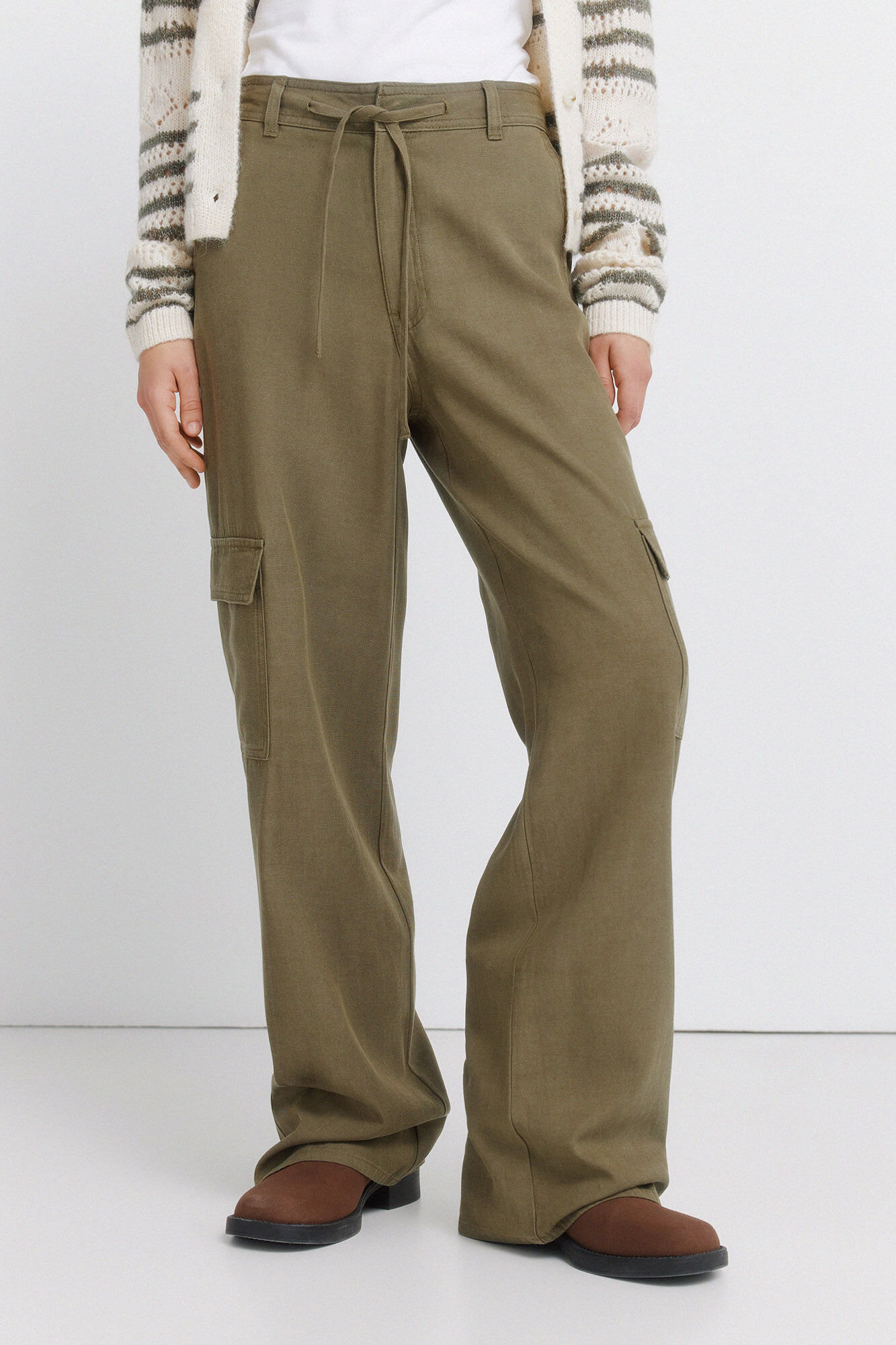 Springfield Cotton cargo trousers