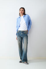 Balmohk Basic poplin shirt blue