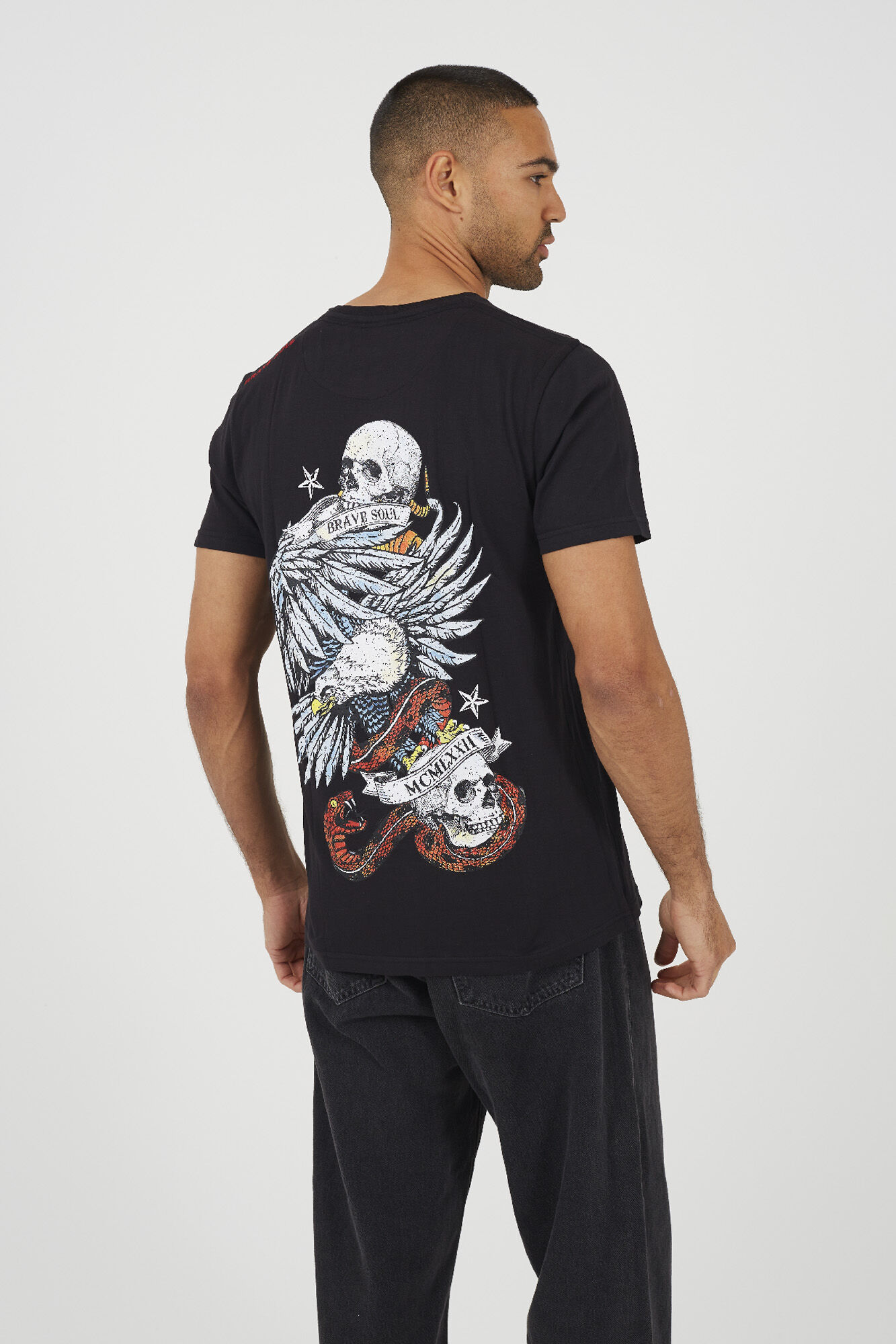 Brave Soul Camiseta manga corta estampada