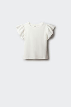 Springfield Kids Camiseta manga corta manga con volantes ni&ntilde;a