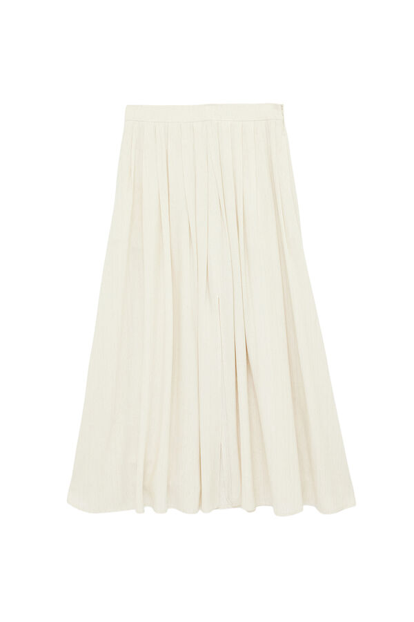 Koton Pleated maxi skirt brown