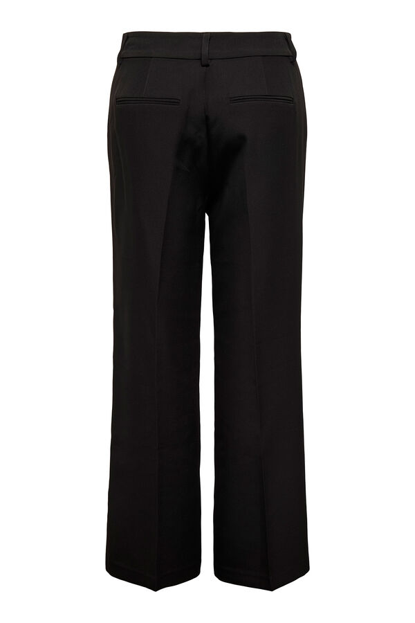 Springfield Pantalón recto de traje negro