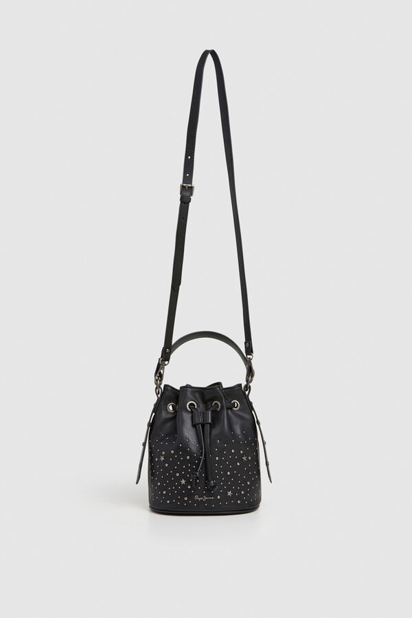 Pepe Jeans Bolso Bucket Efecto Piel negro