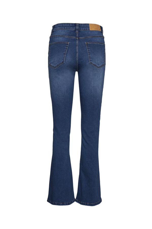 Noisy May Bootcut-Jeans mit hoher Taille Blau
