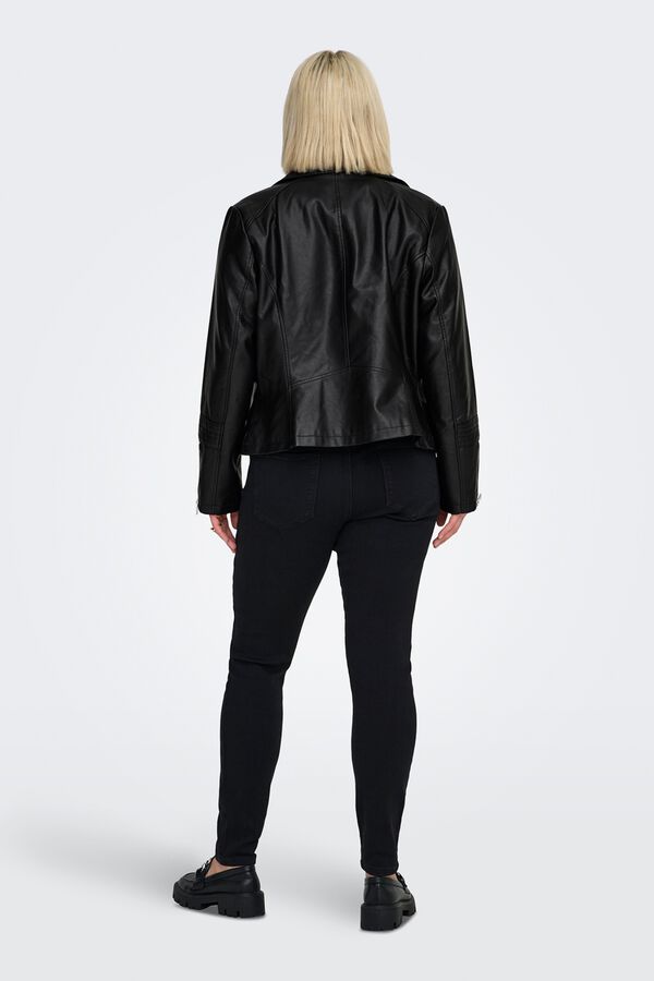 Only Carmakoma Plus size biker jacket black