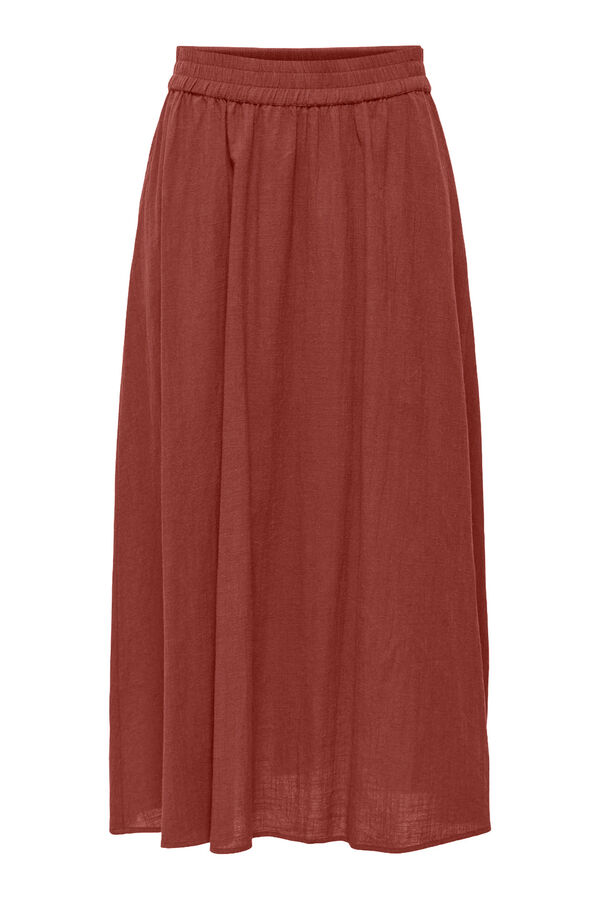 Only Falda larga rojo