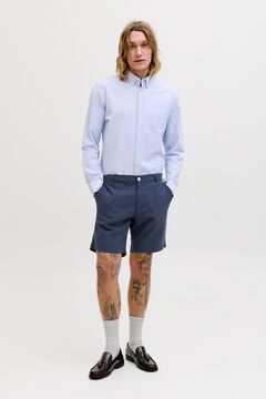 Jack & Jones Linen regular fit chino Bermuda shorts