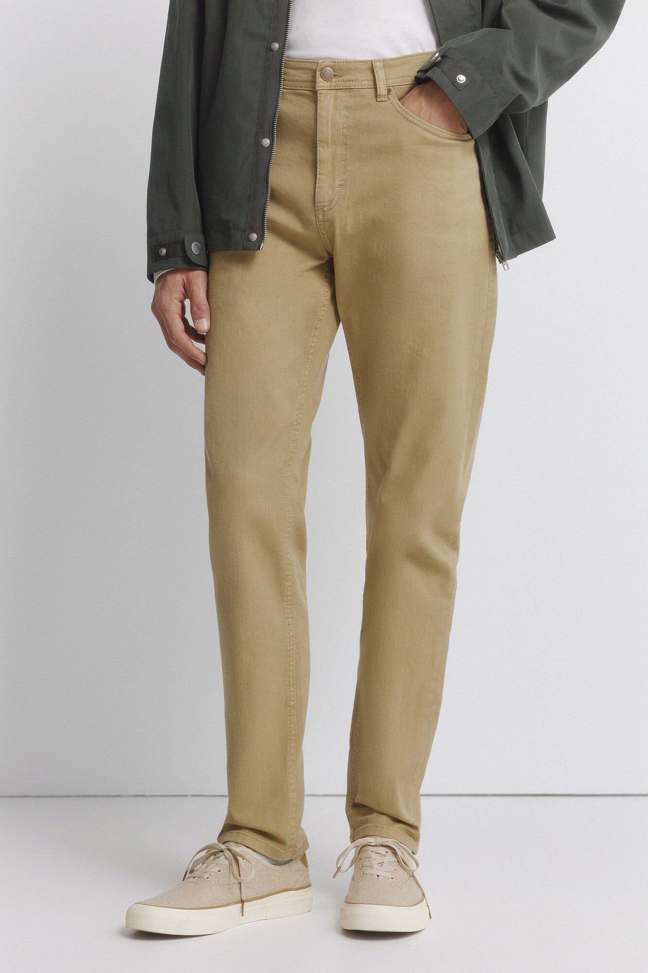 Springfield Pantal&oacute;n 5 bolsillos lavado slim fit