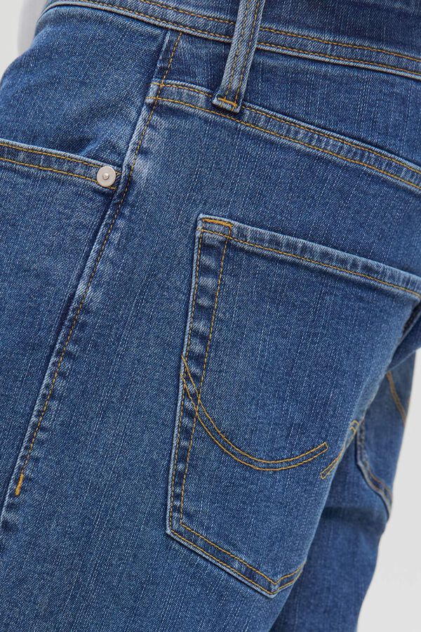 Jack & Jones PLUS Denim stretch Bermuda shorts blue