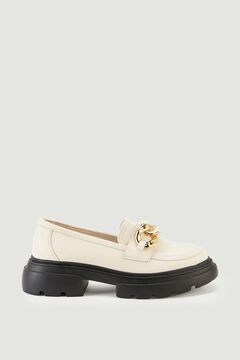 Springfield Chunky loafers with gold buckle brown