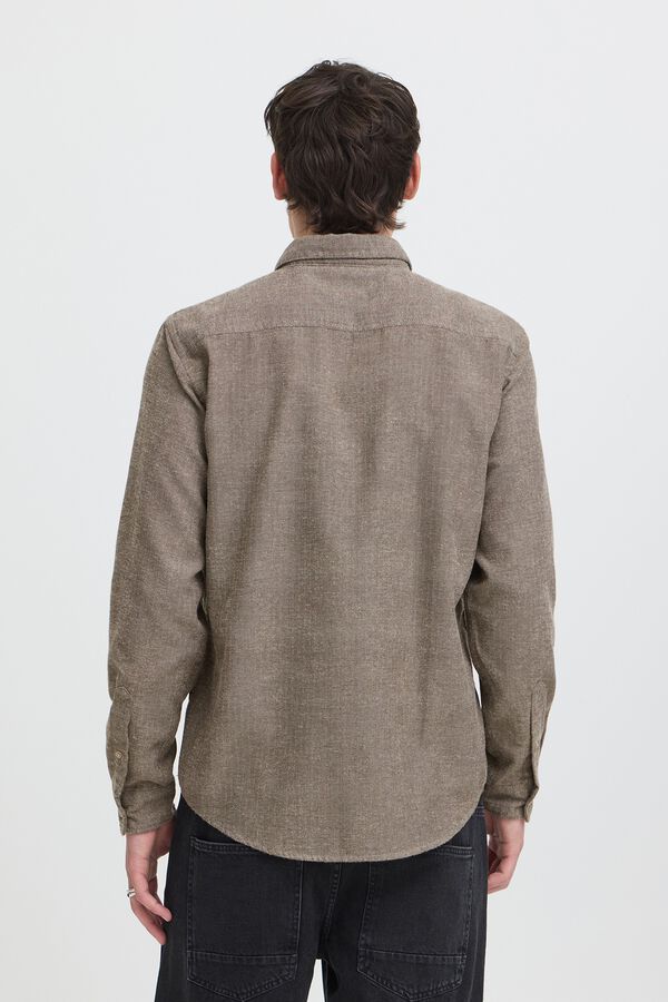 Blend Herringbone long sleeve shirt nude