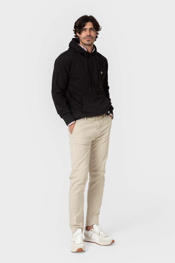Celopman Hooded sweatshirt with pocket black