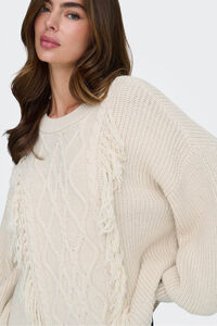 Only Pullover mit Fransendetail