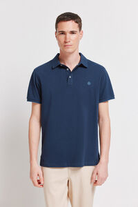Springfield Polo piqu&eacute; contraste pu&ntilde;o slim fit