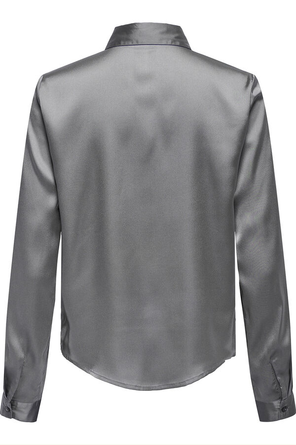 JDY Camisa satinada gris