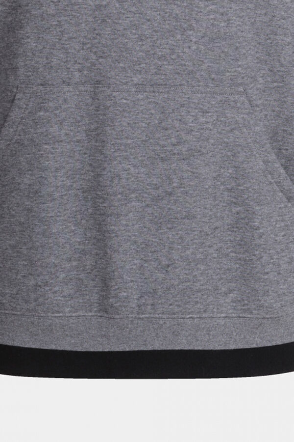Springfield Sweatshirt Com Capuz Confort Ii Cinzento Melange Preto cinza