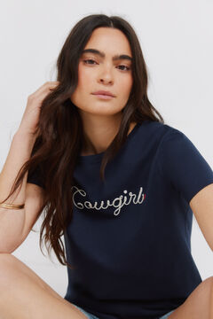 Springfield Cotton short sleeve T-shirt "cowgirl"